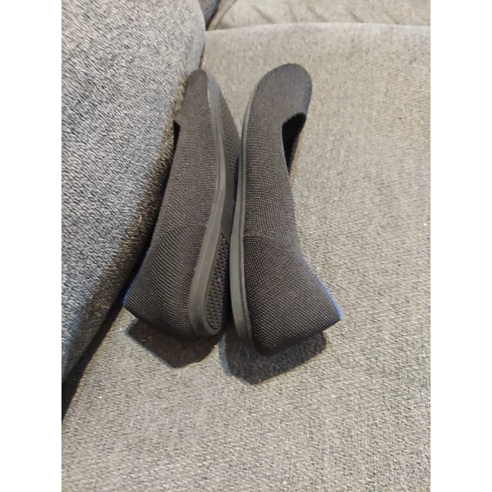 Rothy's The‎ Point Black Slip On Flat Shoes Women's Size US 6 Y2k Boho Grunge